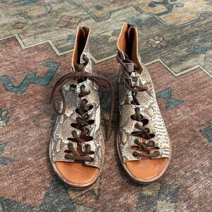 Free People Lace Up Gladiator Sandal